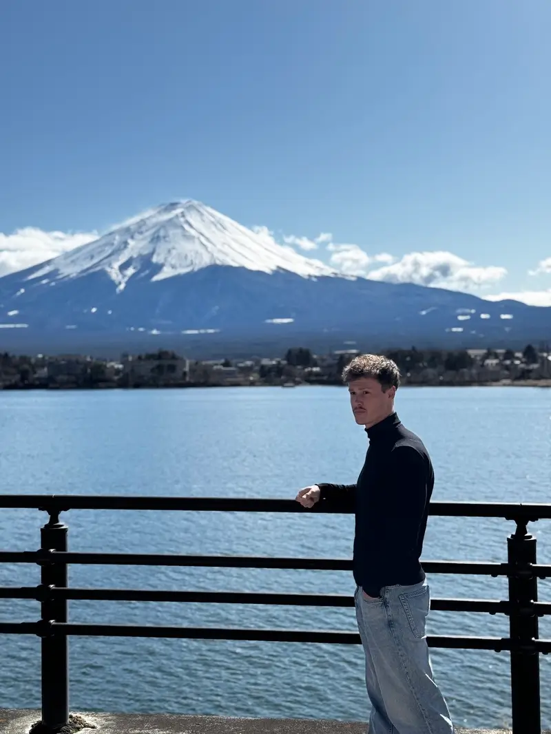 Matt at Mount Fuji in Japan